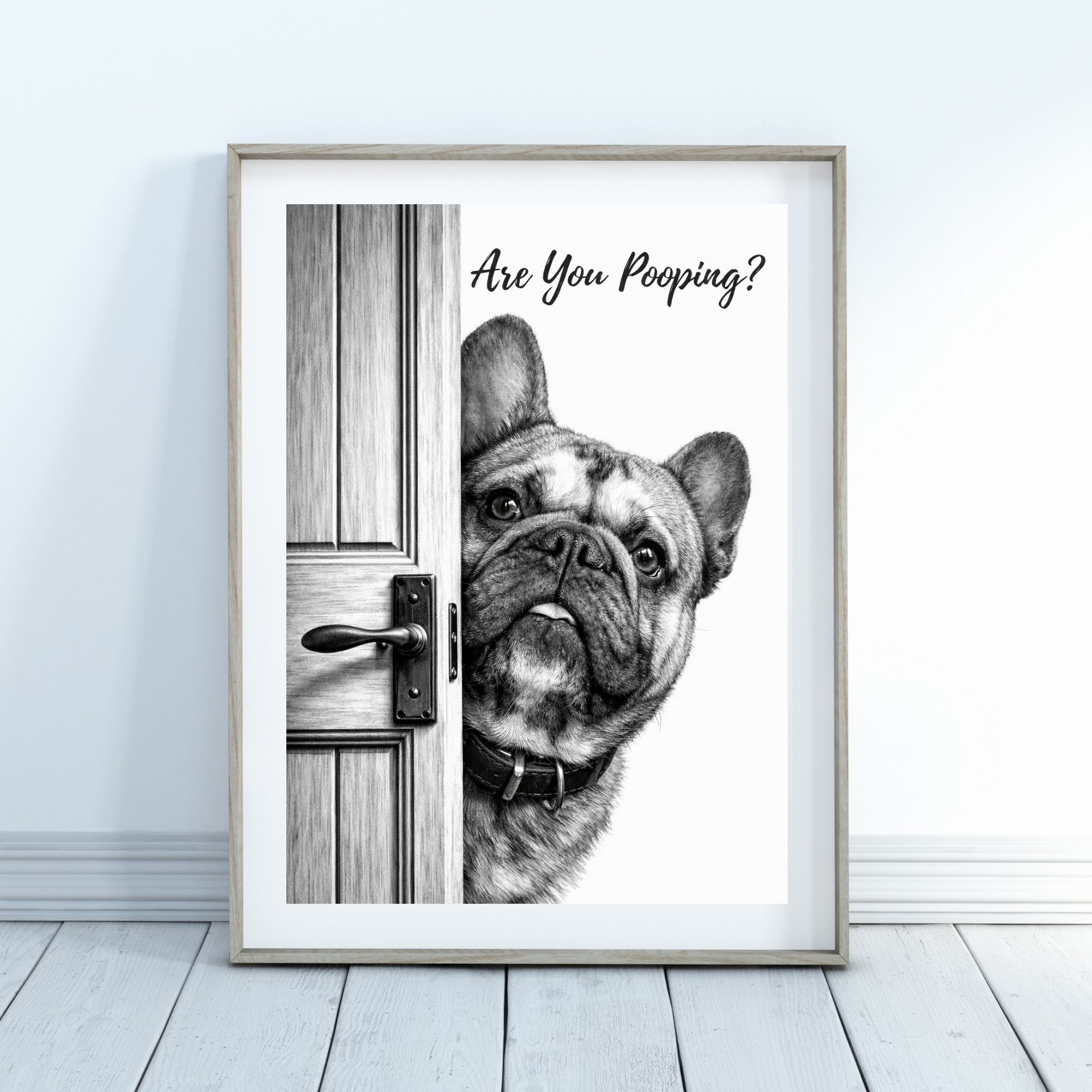 Custom Personalized Dog Cat Pet "Are You Pooping" Funny Wall Art - Digital Downloads
