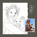 Custom Personalized Dog Cat Pet Line Art Portrait Wall Art - Digital Downloads
