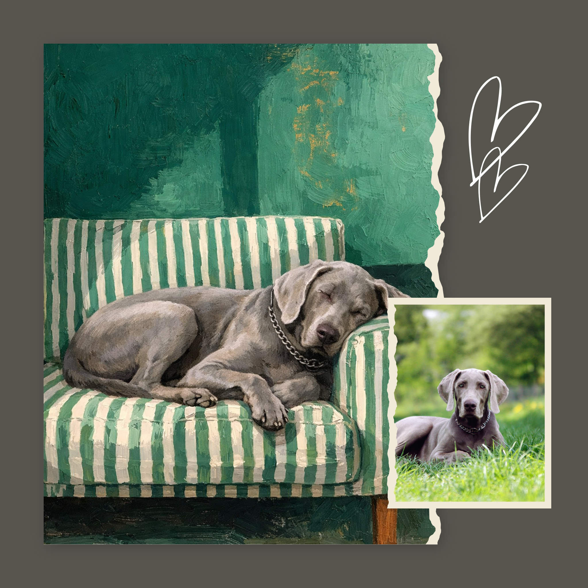 Custom Personalized Dog Cat Pet Sleep in Couch Portrait Art - Digital Downloads