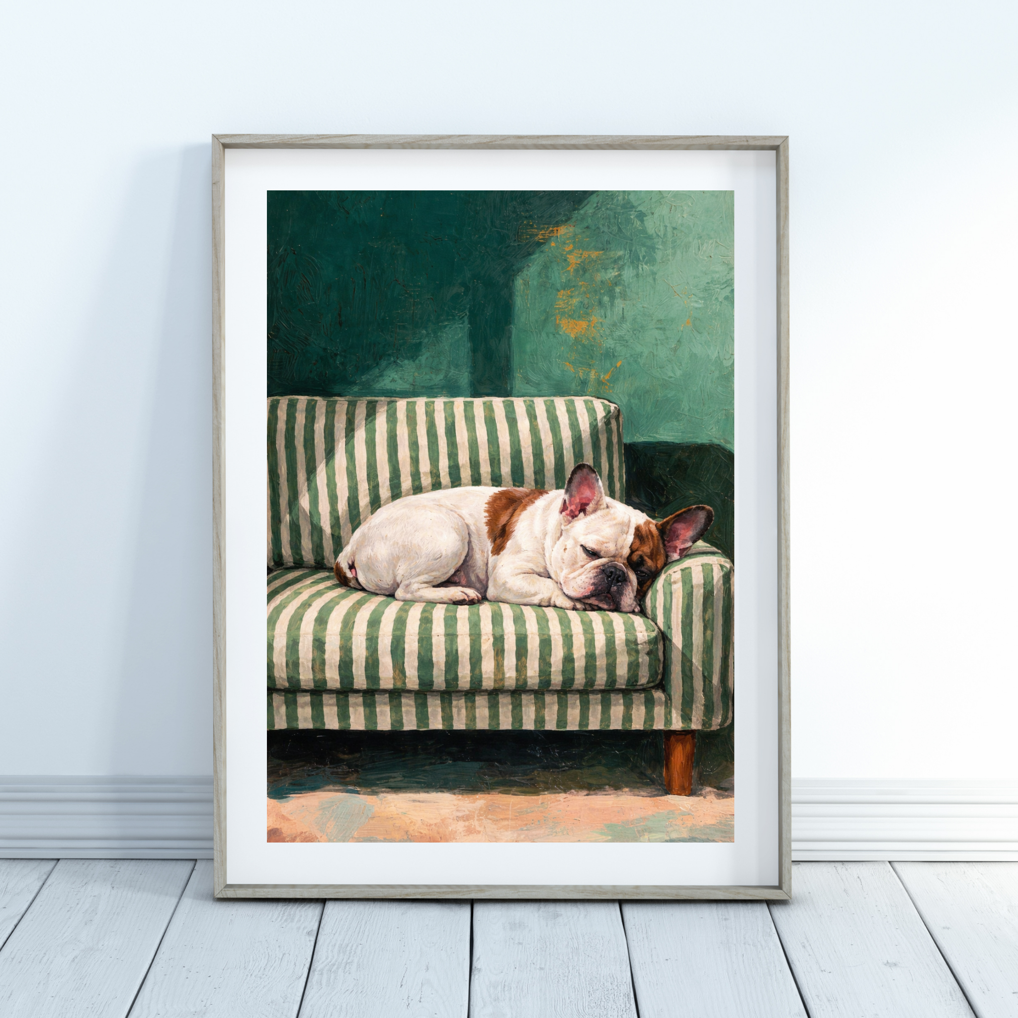 Custom Personalized Dog Cat Pet Sleep in Couch Portrait Art - Digital Downloads
