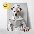 Custom Personalized Poster - Dog Cat Pet Photo to Bathroom Portrait Art