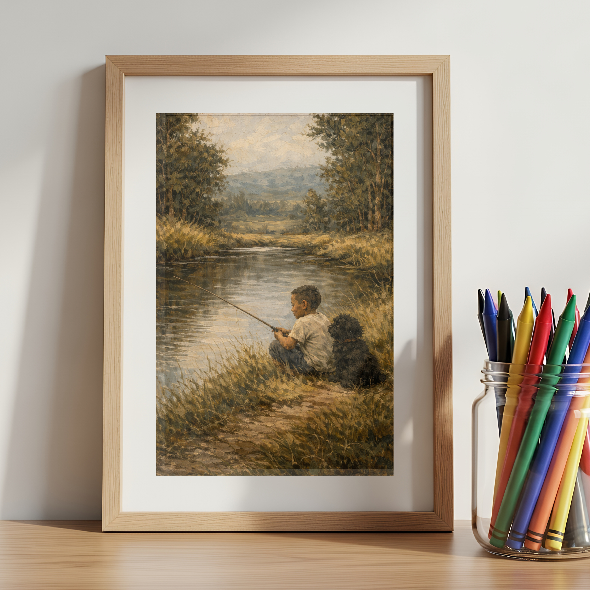 Custom Personalized Poster - Photo to Vintage Art with Dog Cat Pet Portrait