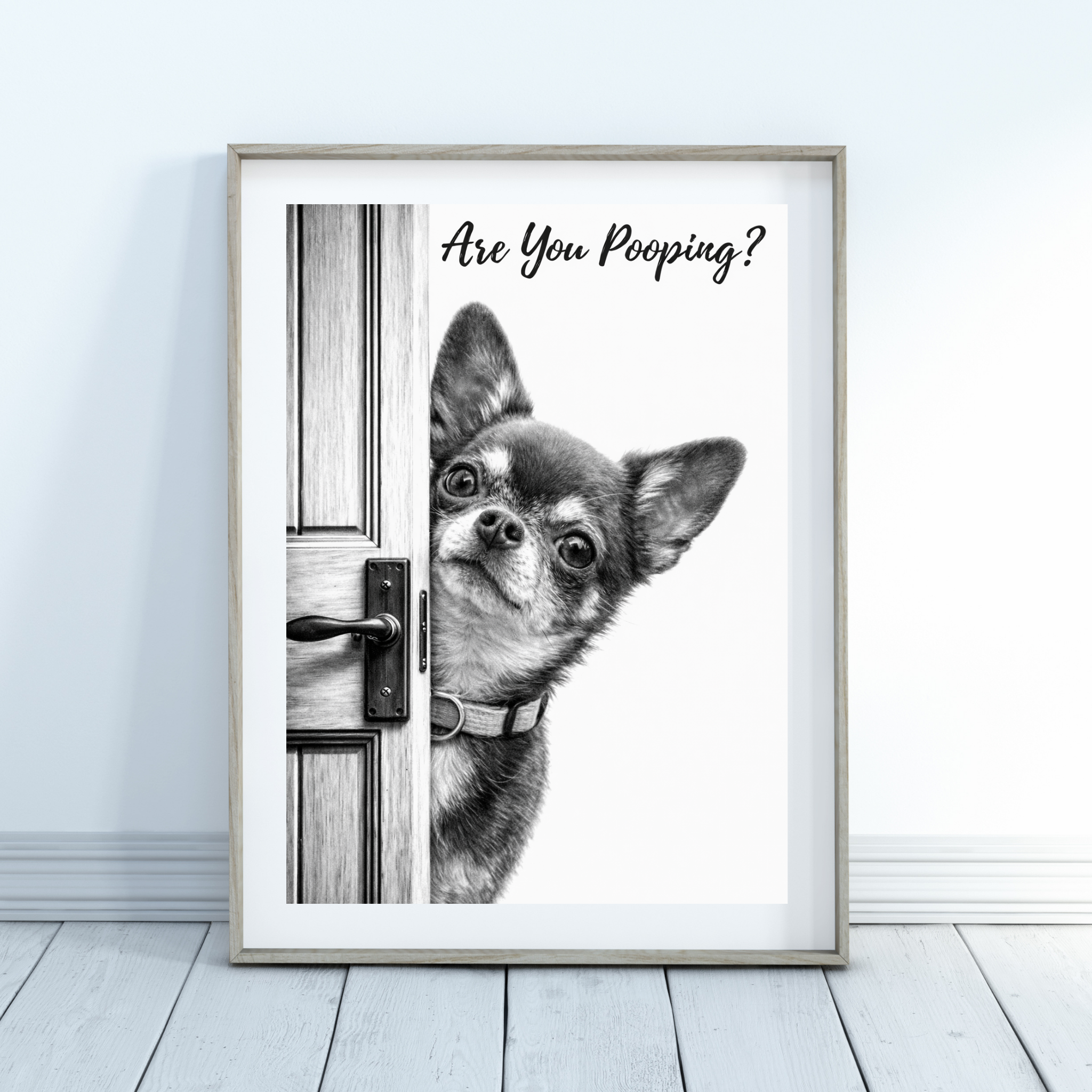 Custom Personalized Poster - Photo to Art with Are You Pooping Funny Portrait
