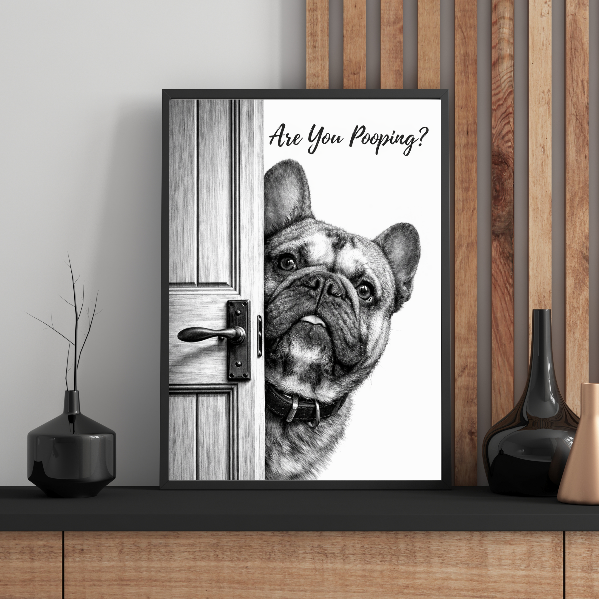 Custom Personalized Poster - Photo to Art with Are You Pooping Funny Portrait