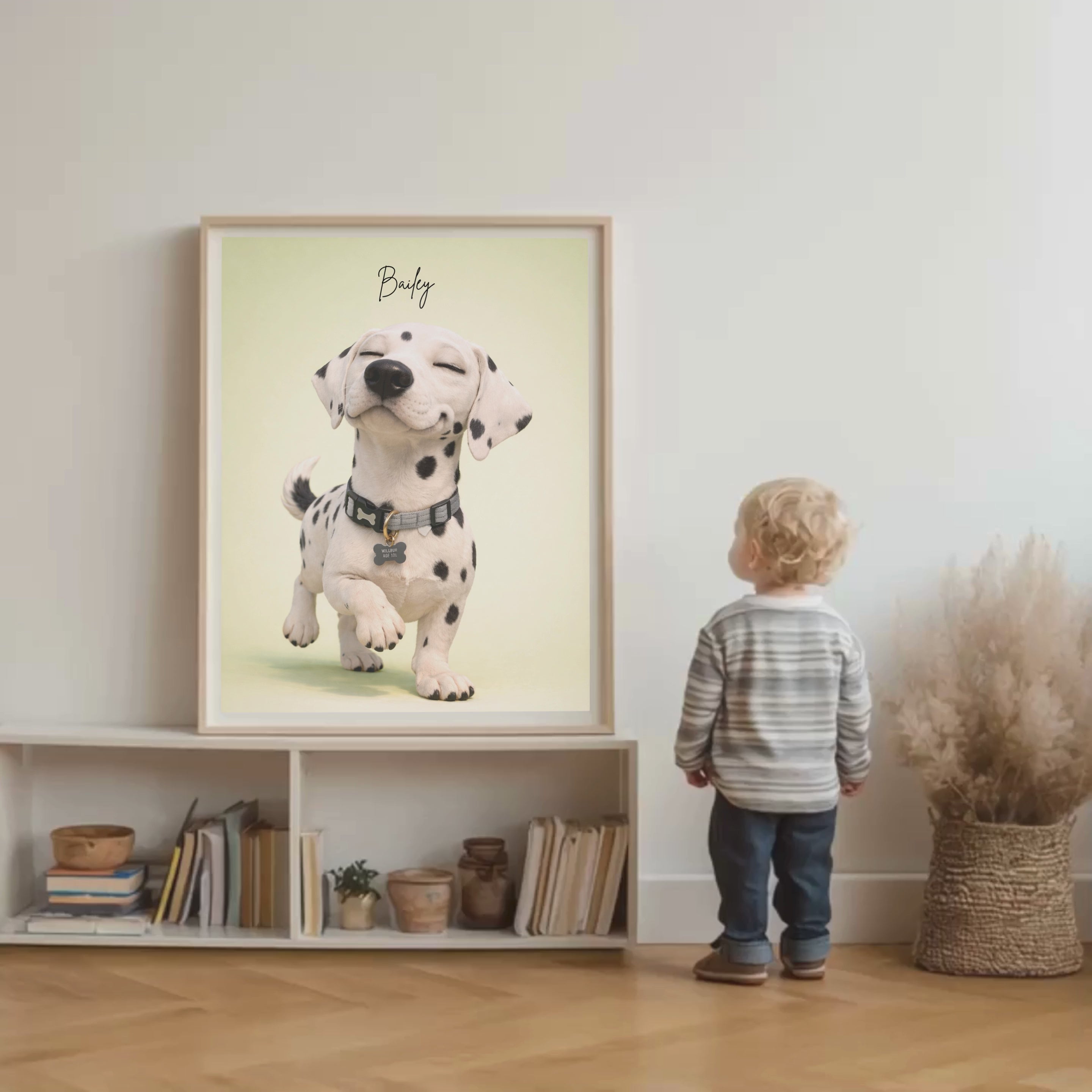 Custom Personalized Poster - Dog Cat Pet Photo to Art 3D Caricature Portrait