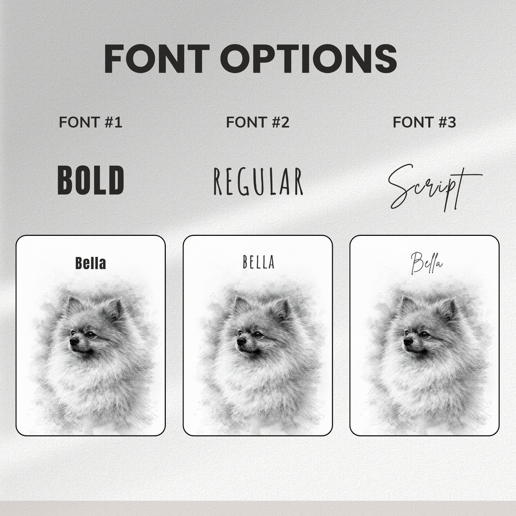 Custom Personalized Poster - Dog Cat Pet Sketch Art From The Photo