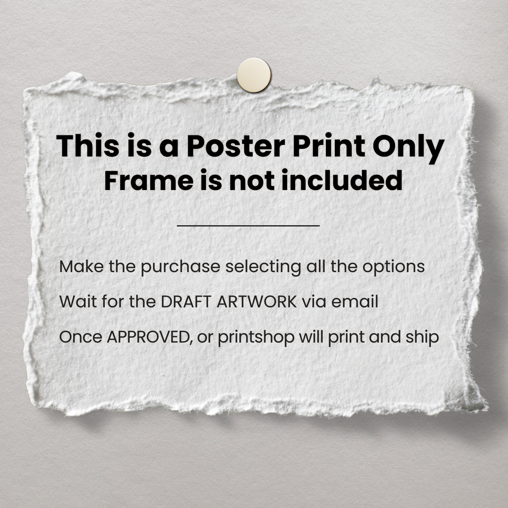 Custom Personalized Poster - Photo to Art with Dog Cat Pet Cowboy Hat
